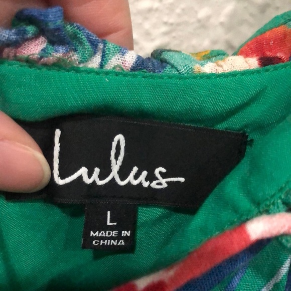 Lulu's Kayley Green Floral Print Midi Dress - Picture 3 of 8